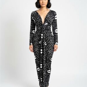 Black and White Patterned dress